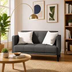 Enhance Your Living Space with a Dark Grey Loveseat