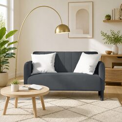 Enhance Your Space with a Grey Velvet Loveseat Sofa