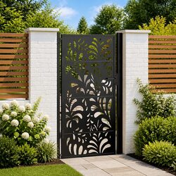 Enhance Your Outdoor Space with Black Steel Garden Gate