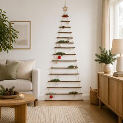 Rustic Hanging Christmas Tree Decoration for Your Space 100x210cm