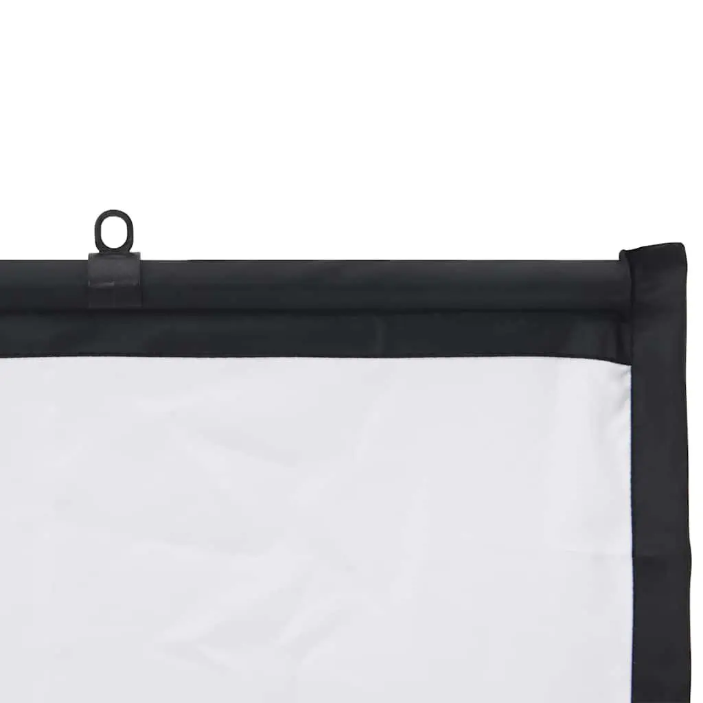 Projection Screen 90 Inch Wall-Hanging Matte Surface for Home Theater Classroom Presentations