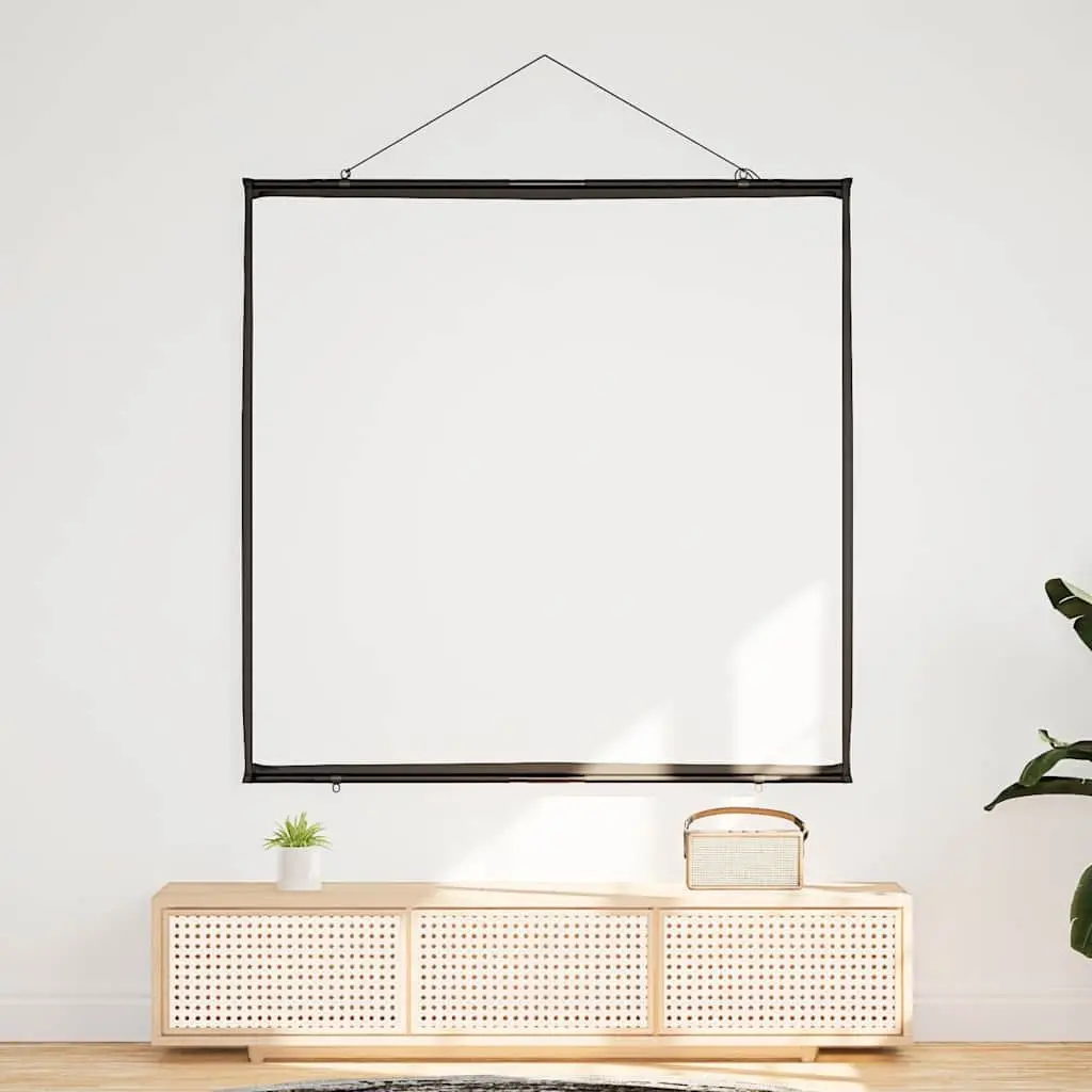 Projection Screen Wall-Hanging 67 Inch 1:1 Aspect Ratio Home Theater Classroom