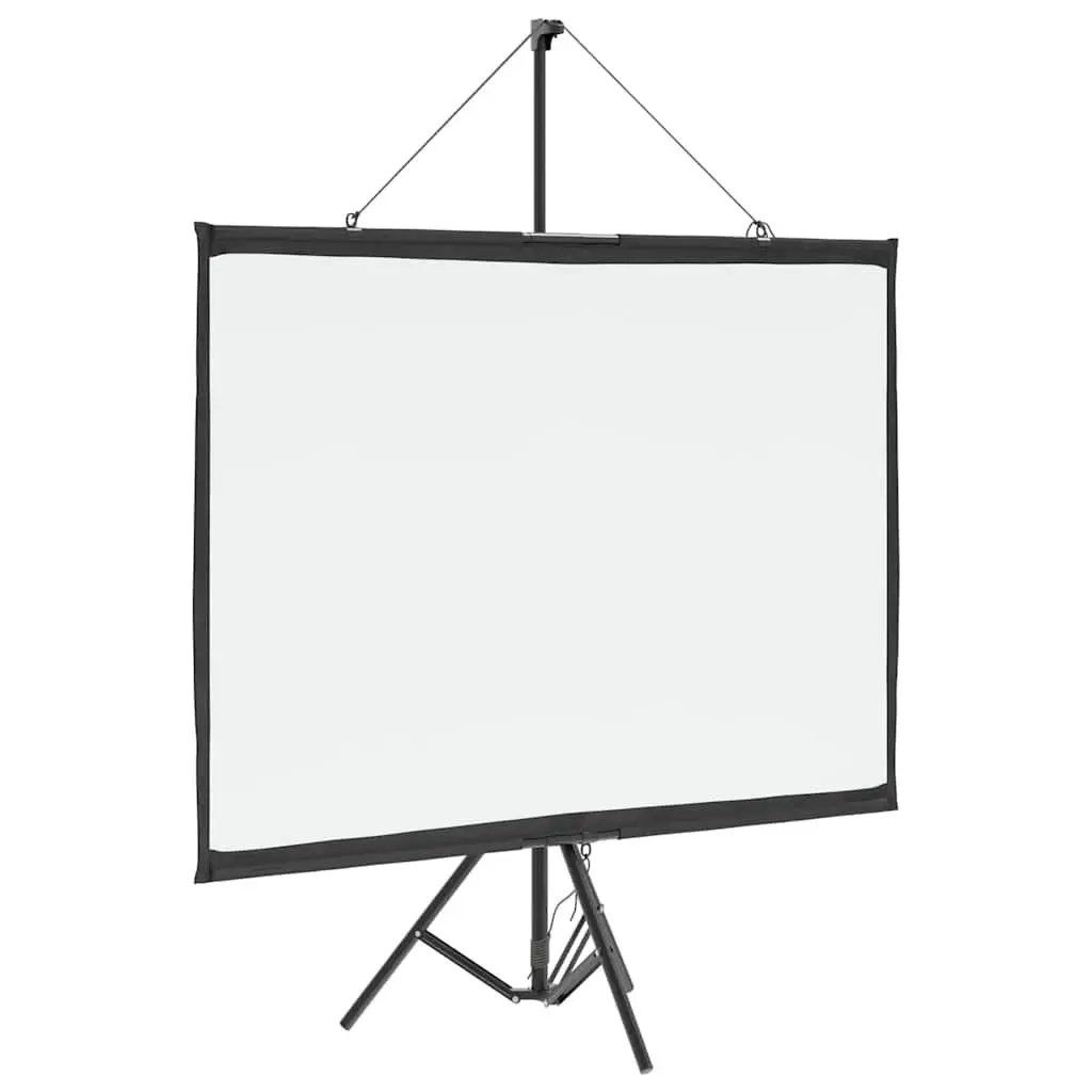 Projection Screen with Tripod 60 Inch 4:3 Matte White Portable Presentations