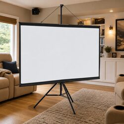 Enhance Your Space with a 72-Inch Tripod Projection Screen