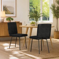 Stylish Black Velvet Chairs for a Chic Dining Space