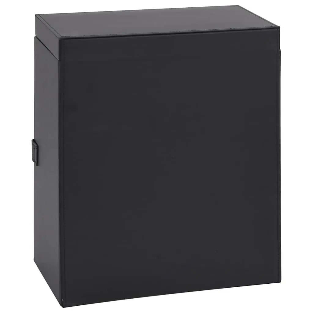 Jewellery Box 6-Layer Lockable Black Organiser with Mirror Velvet Lining Compartments