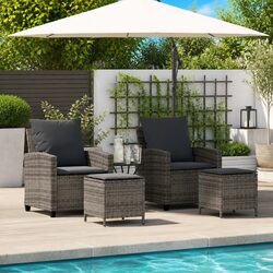 Enhance Your Outdoor Space with 4-Piece Sofa Set