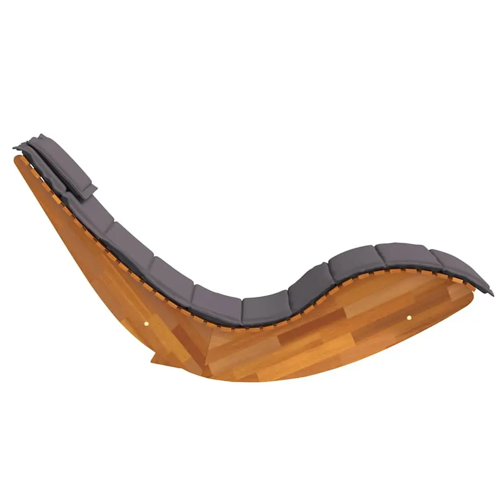 Sun Lounger Rocking Chair Solid Wood Garden Patio Outdoor Furniture Relaxing