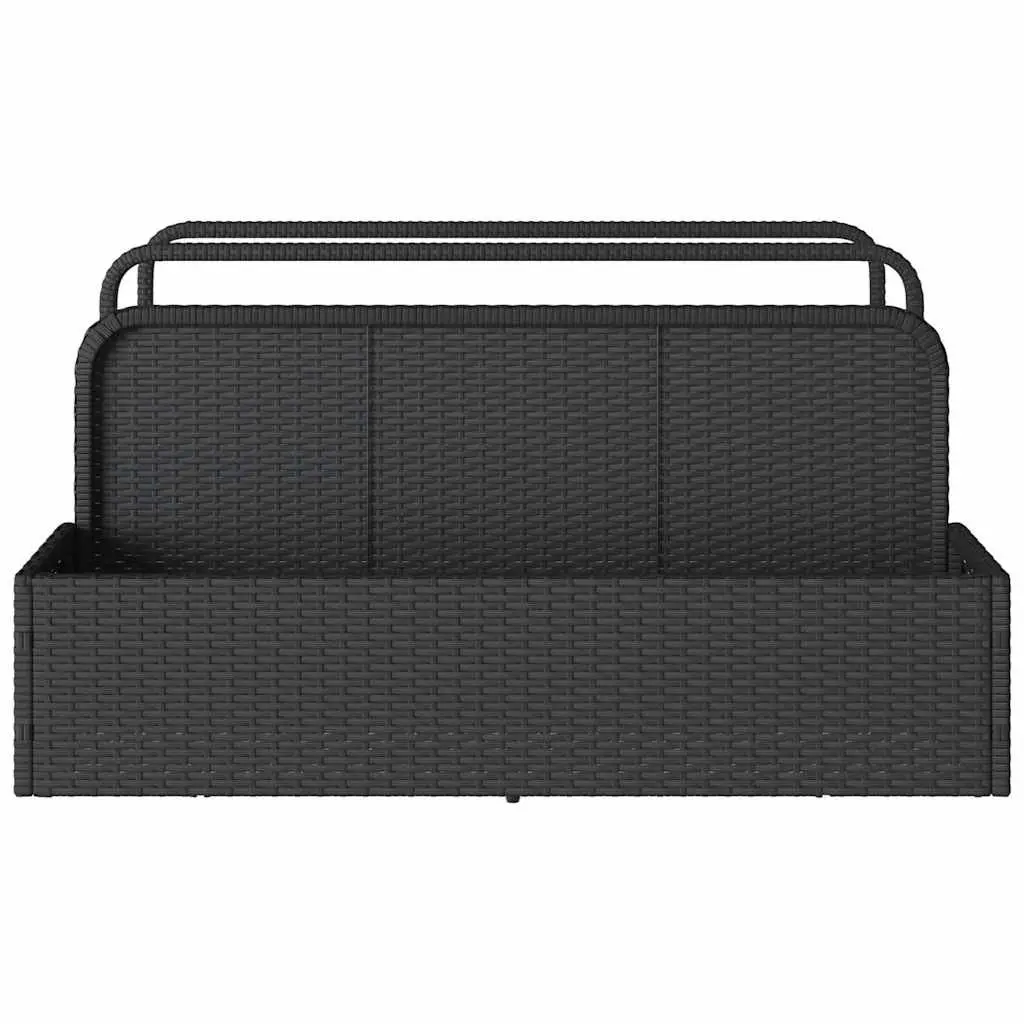 Poolside Float Storage Basket 110x100x57cm Outdoor Garden Organiser Black