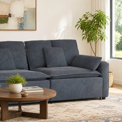 Enhance Your Living Space with Grey Modular Sofa Armrest