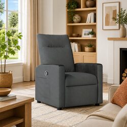 Grey Manual Recliner Chair for Your Comfortable Living Space