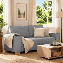 Enhance Your Space with a Chic Grey 2-Seater Sofa
