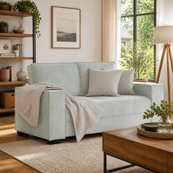 Elevate Your Living Room with a 2-Seater Velvet Sofa