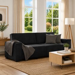 3-Seater Velvet Lounge Sofa for Modern Living Spaces