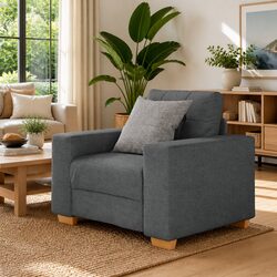 Stylish Sofa Chair in Grey for Your Cozy Space