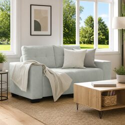 Grey Loveseat Sofa 160x77x82cm - Elevate Your Living Area