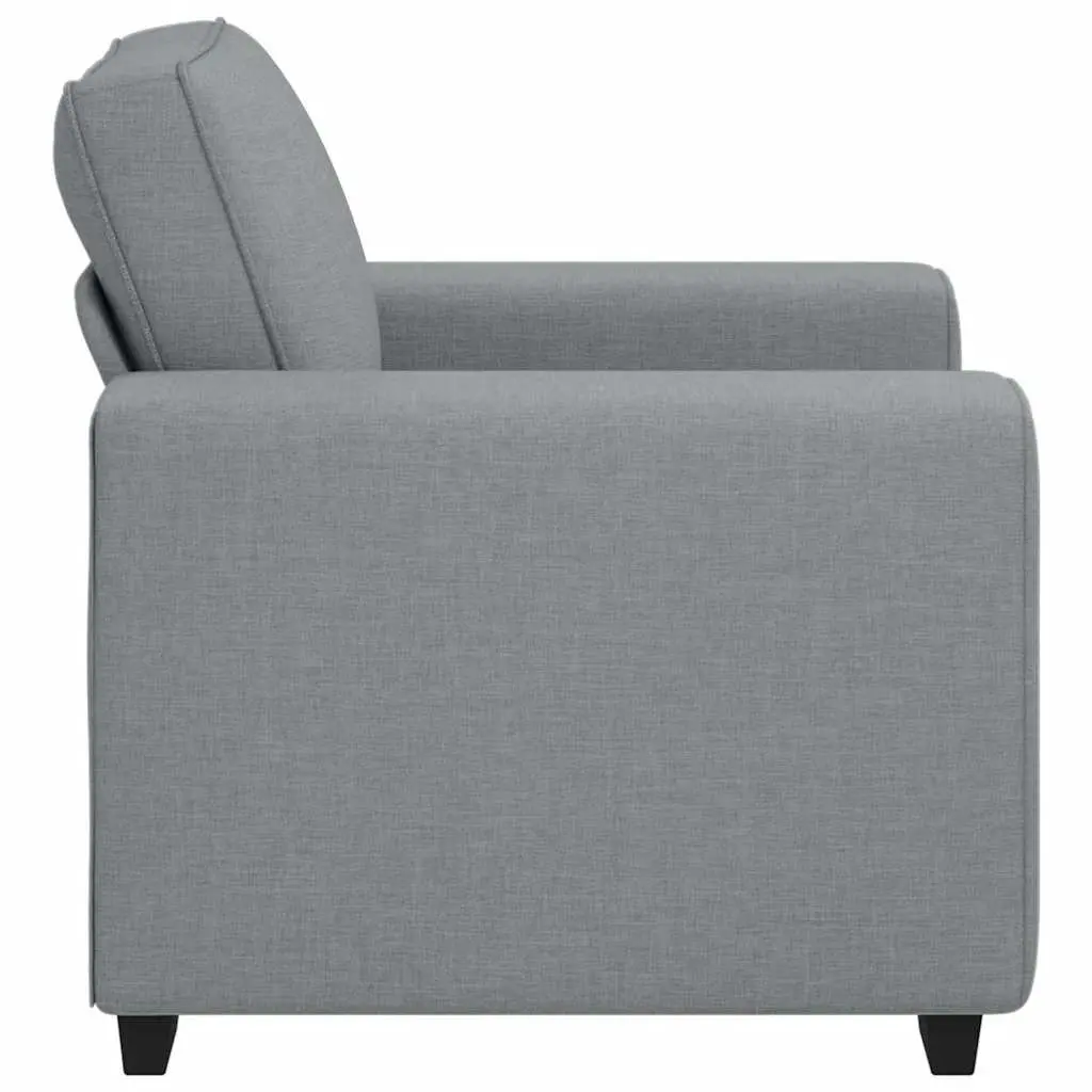 Grey Fabric Sofa Chair Living Room Lounge Seat Armrest Relax 100x77x82cm