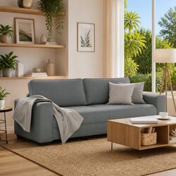 Enhance Your Space with a Comfortable Dark Grey Sofa
