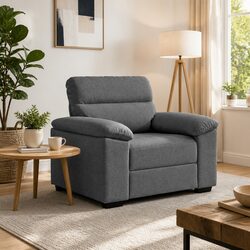 Enhance Your Space with a Dark Grey Fabric Sofa Chair