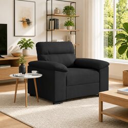 Enhance Your Living Space with a Black Fabric Chair