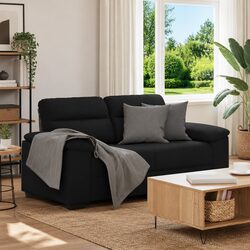 Stylish Black Sofa Enhancing Your Living Space