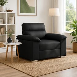 Stylish Black Sofa Chair for Enhancing Your Living Space