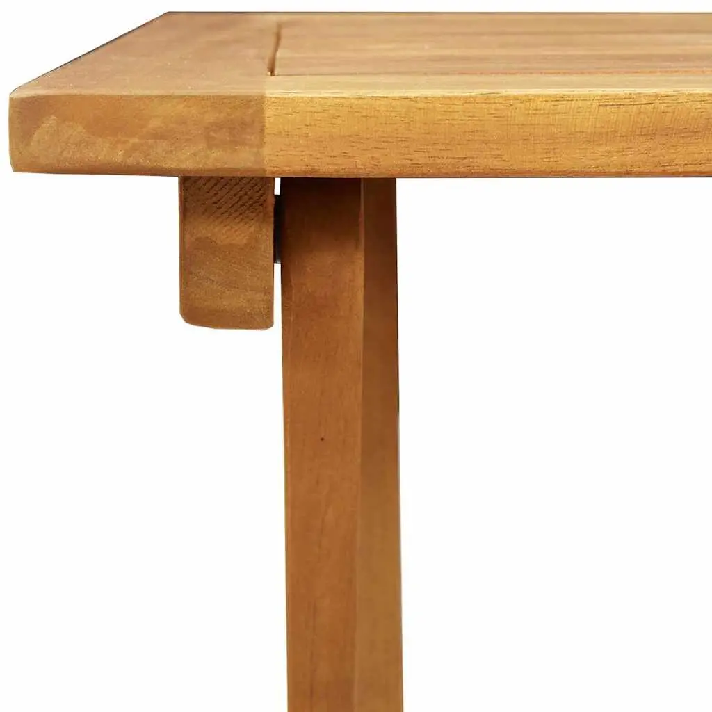 Folding Garden Table 60x60x72cm Solid Acacia Wood Natural for Outdoor Patio Dining