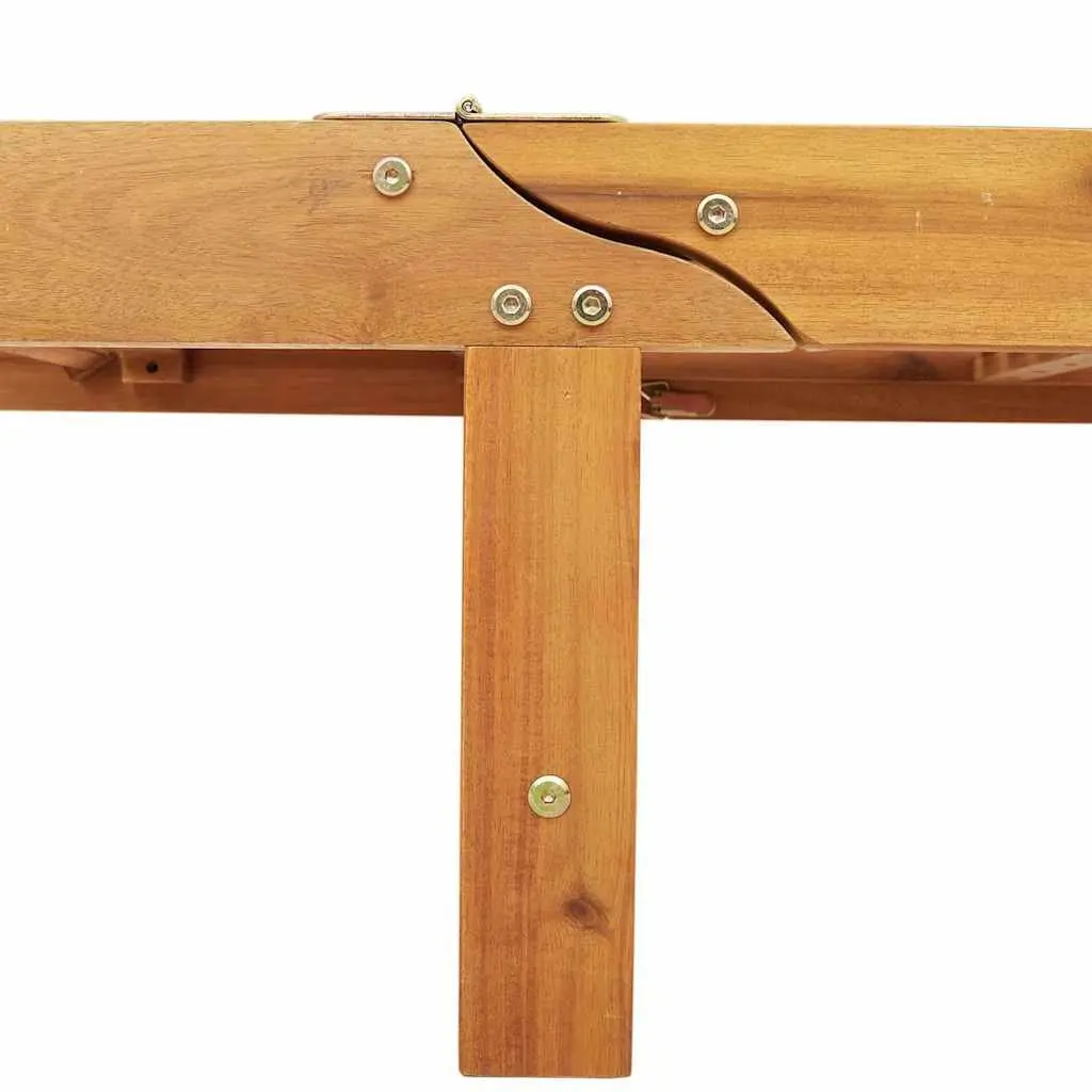 Sun Lounger Adjustable Backrest Footrest Garden Outdoor Seating
