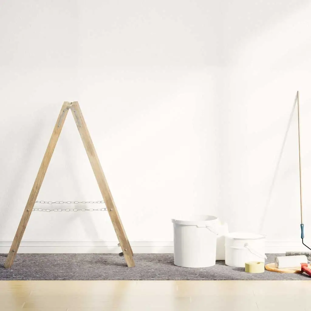 Non-slip Painter Fleece Floor Protection Roll 50m x 1m Water-resistant Durable Grey Dust Cover