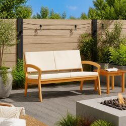 Stylish Outdoor Bench with Cushion for Enhanced Spaces