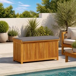 Outdoor Cushion Storage Box Enhances Your Garden Space
