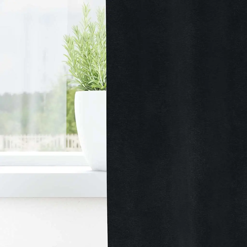 Blackout Curtains 140 x 225 cm Velvet Light Blocking 2 pcs