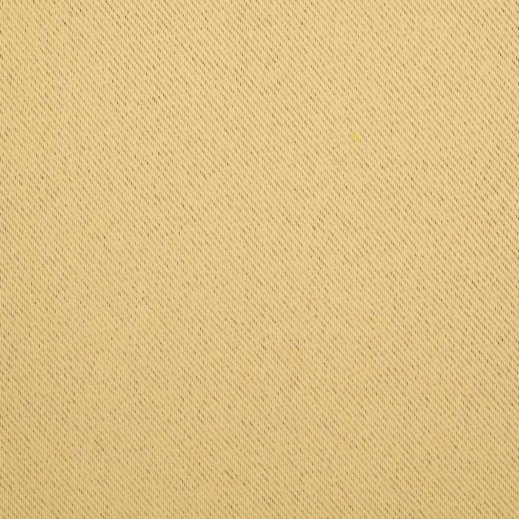 Blackout Curtains 245 x 140 cm Beige 2 Pieces Hook and Ring System