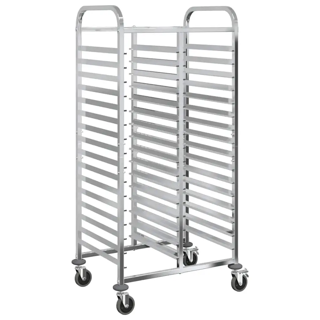 Tray Trolley 32 GN Container Capacity Stainless Steel Kitchen Catering