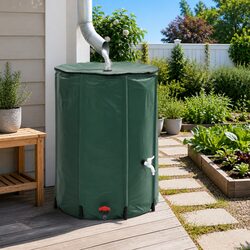 Green 250L Rain Water Storage Tank for Your Outdoor Space