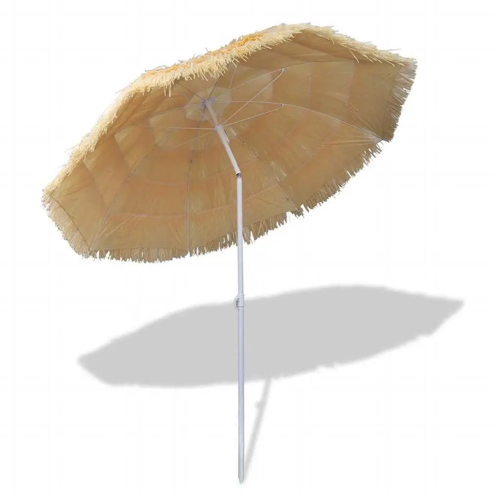 Beach Parasol 1.8m Tilt Outdoor Umbrella Adjustable Shade Durable Polyester Cover