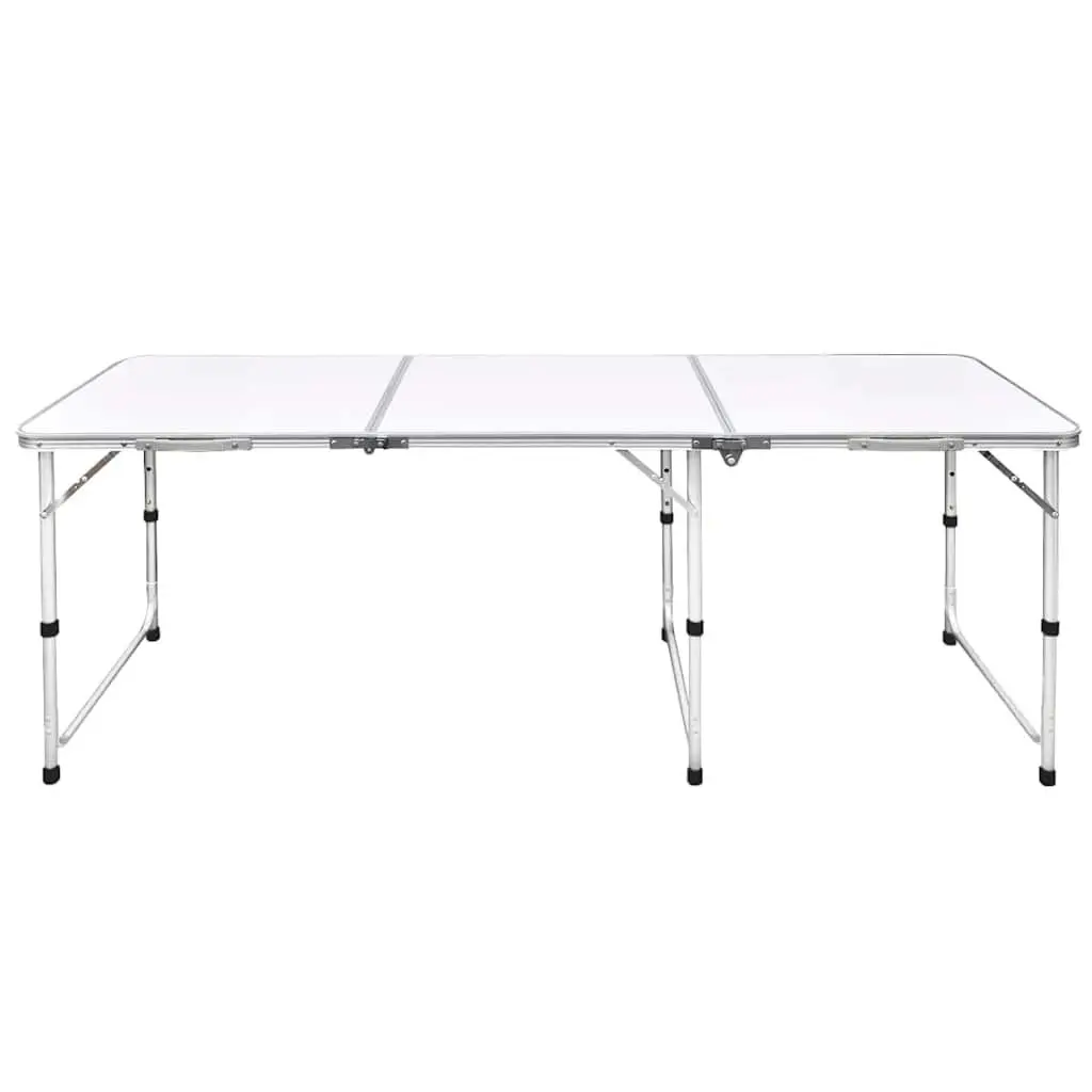 Foldable Camping Table Height Adjustable 55cm 62cm 70cm Portable Picnic Garden Outdoor
