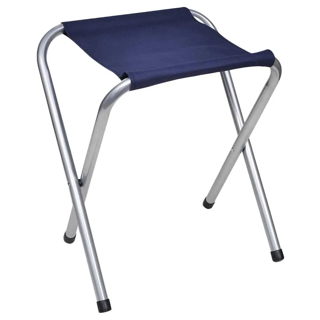 Foldable Camping Table Set with 6 Stools Height Adjustable for Outdoor Picnic Garden