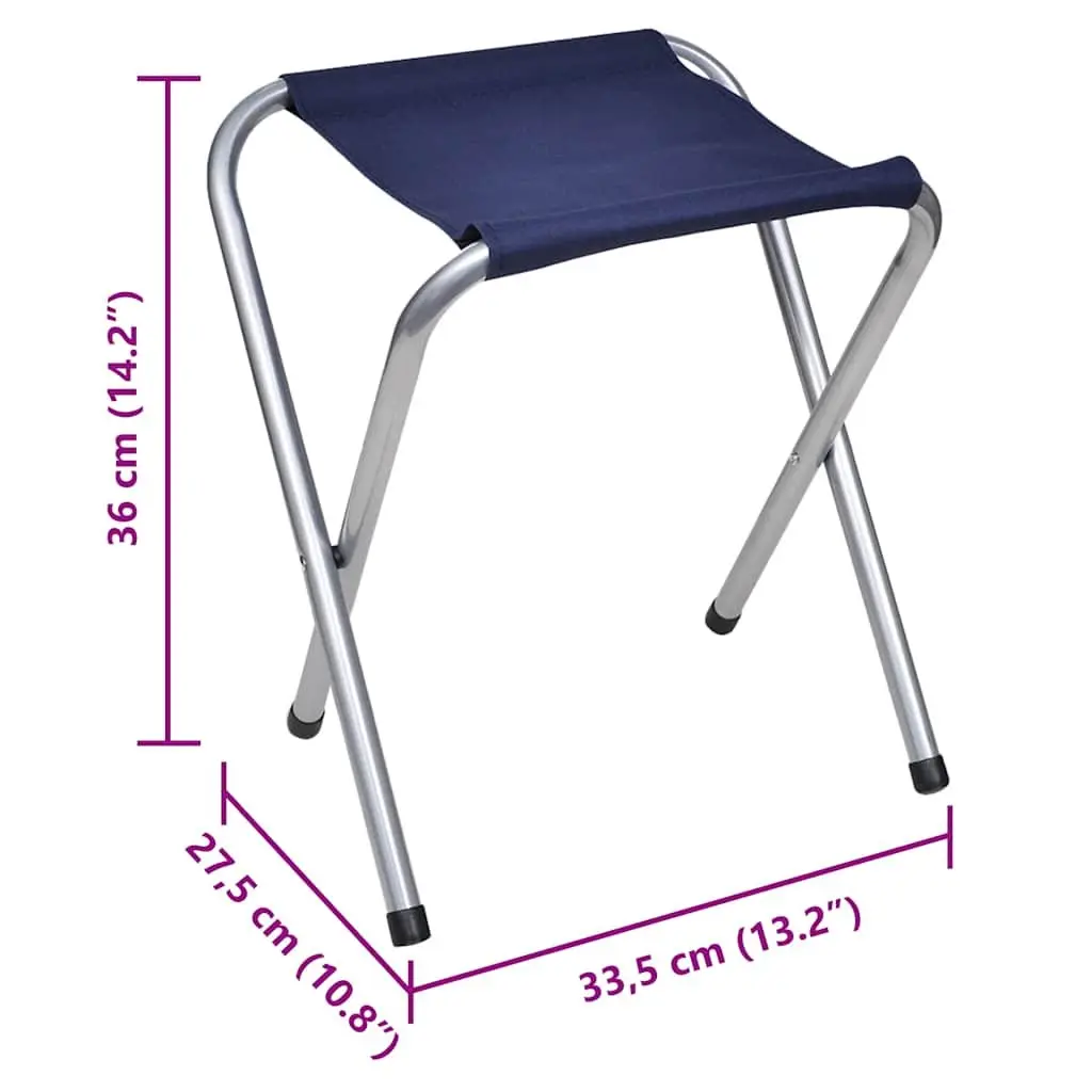 Foldable Camping Table Set with 6 Stools Height Adjustable for Outdoor Picnic Garden