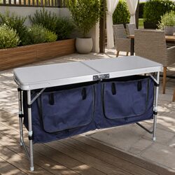 Foldable Camping Cupboard Outdoor Storage Cabinet with Work Surface