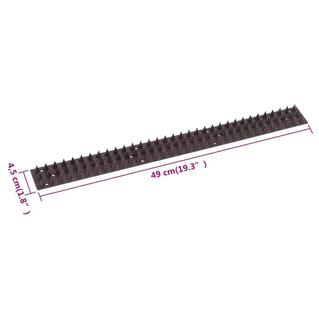 Bird Control Spikes 49cm Humane Pest Deterrent Set of 20 Weather-Resistant