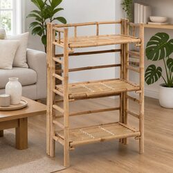 Enhance Your Space with a 3-Tier Bamboo Plant Rack