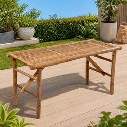 Stylish Bamboo Folding Garden Bench for Your Outdoor Space
