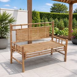 Enhance Your Patio with This 120cm Brown Garden Bench