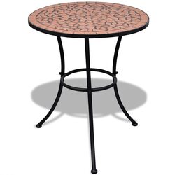 Elegant Mosaic Bistro Table for Outdoor Relaxation - 60cm