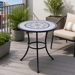 Elevate Your Garden with a 60cm Mosaic Bistro Table
