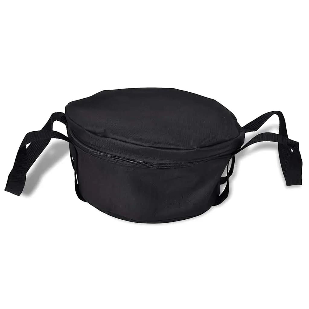 Dutch Oven 4.2L Heavy-Duty Cookware with Lid Lifter Stand and Carrying Bag