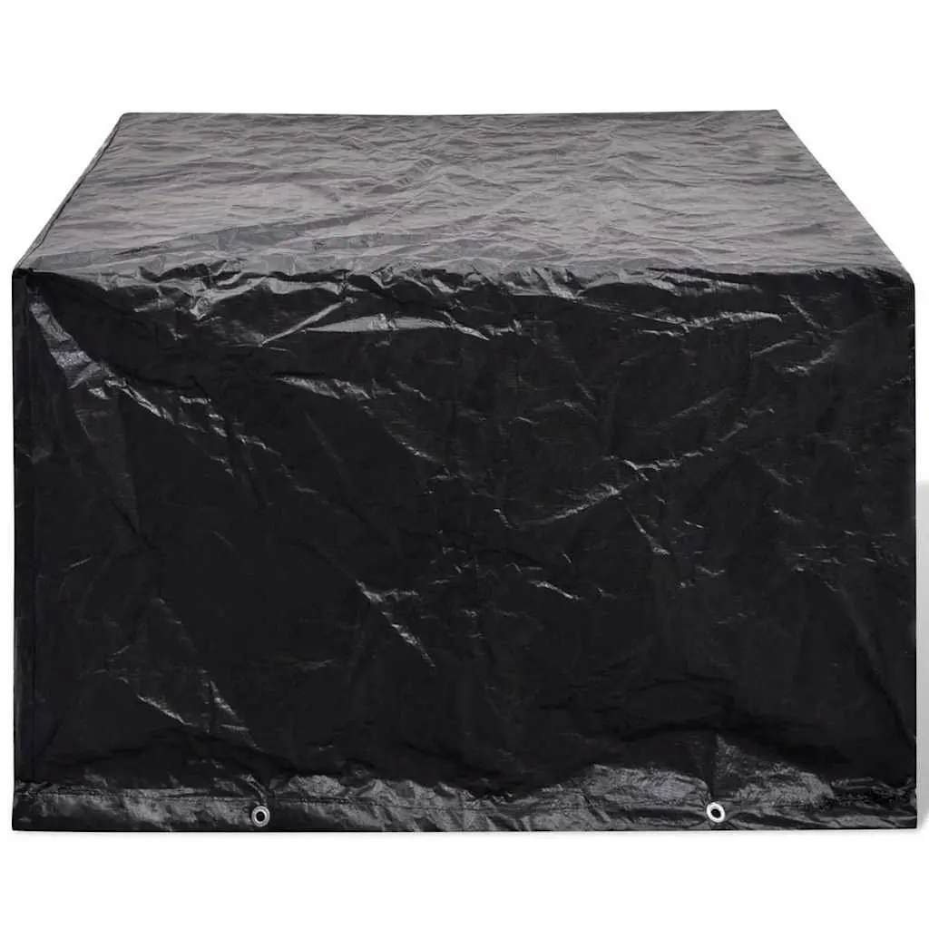 Garden Furniture Cover 135x135x90cm Water-resistant UV-resistant Polyethylene with 8 Eyelets and Fastening Rope