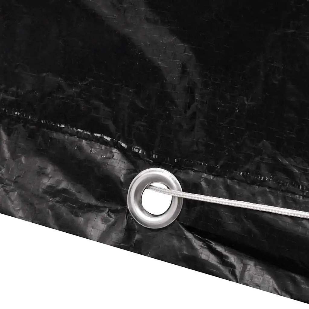 Garden Furniture Cover 135x135x90cm Water-resistant UV-resistant Polyethylene with 8 Eyelets and Fastening Rope