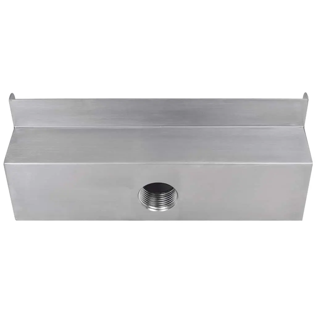 Rectangular Waterfall Pool Fountain 30cm Stainless Steel Chlorine Water Resistant Garden Decoration